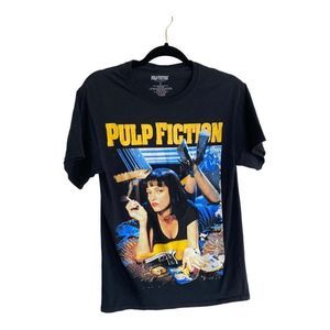 Pulp Fiction Men's Black Graphic Short Sleeve Cotton T-Shirt Size Small